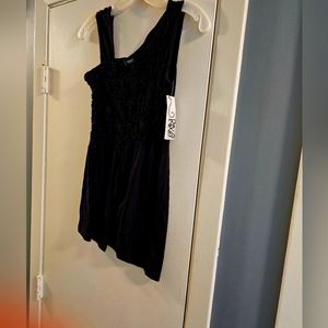 RXB Black M Asymmetrical Cotton Top